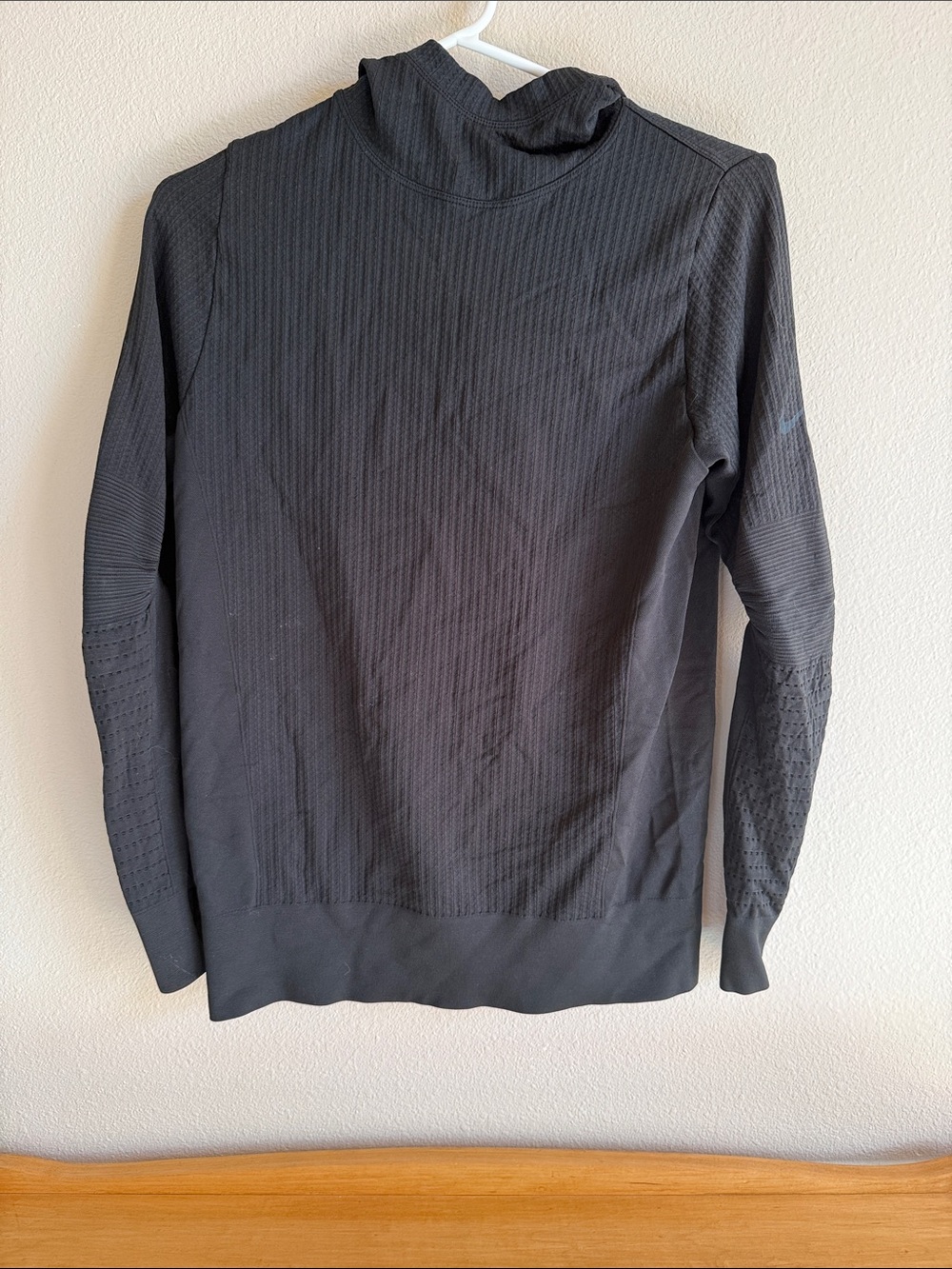 Black Women's Turtleneck Lightweight Knit Top